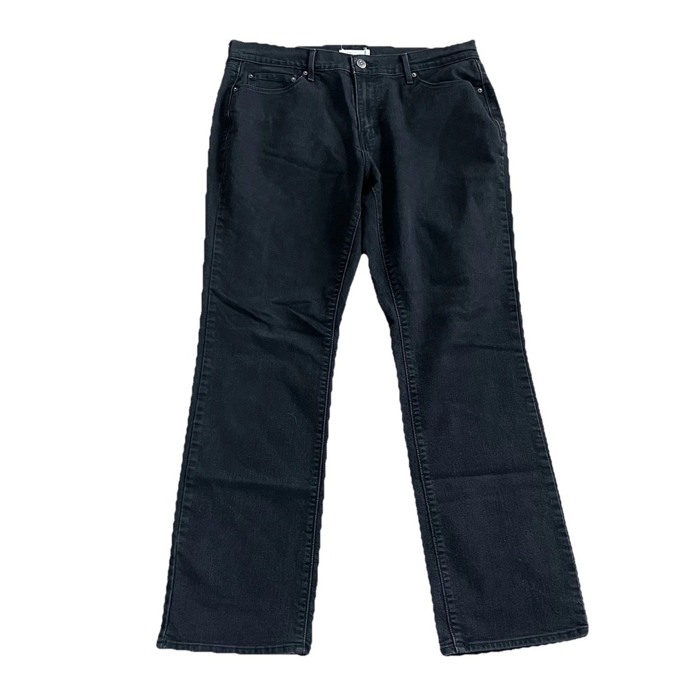 Levi's 505 Straight Black Jeans Women's 32 Classic Mid Rise Denim Western Casual